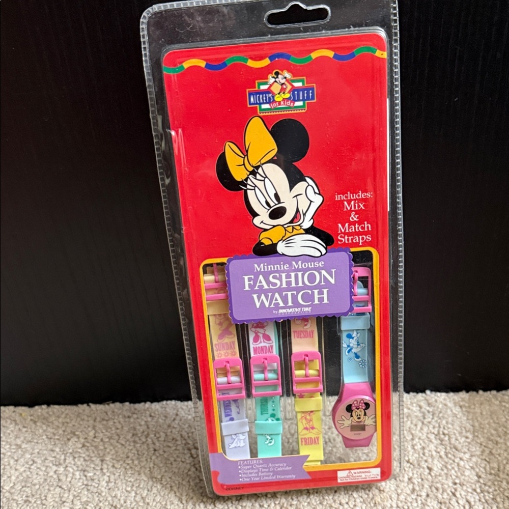 Disney Minnie Mouse‎ Fashion Watch Set Kids Mix Match Straps New Sealed